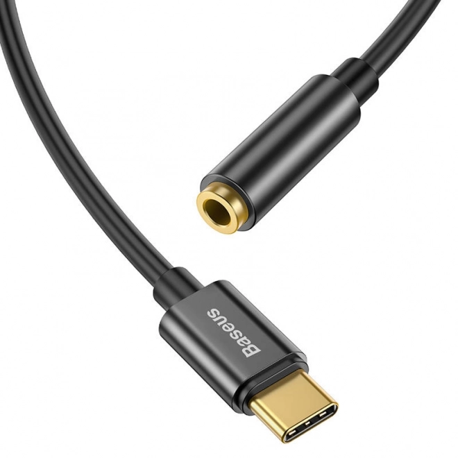 Baseus usb-c - 3,5 mm jack adapter fekete