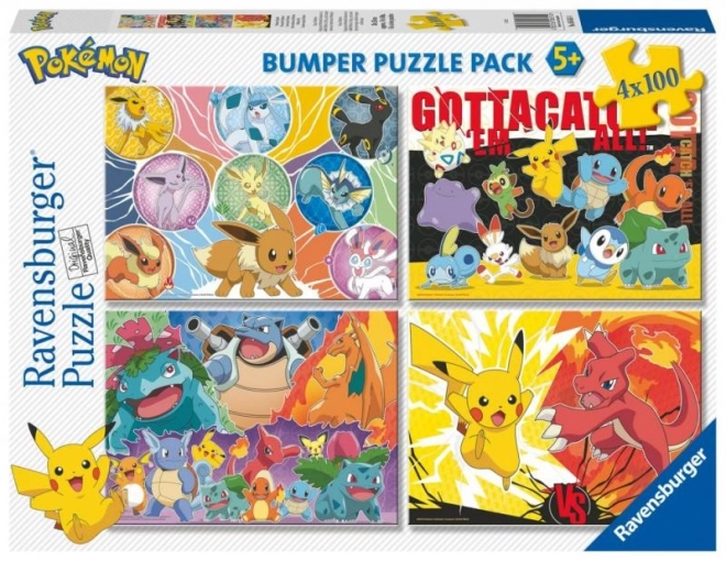 Ravensburger Pokémon 4x100 darabos puzzle