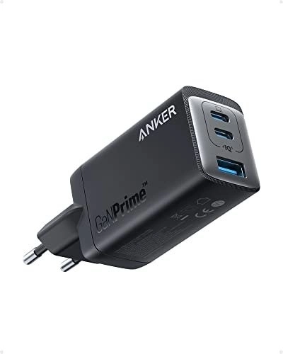 Anker 735 GaN Prime fekete USB-C és USB-A gyorstöltő