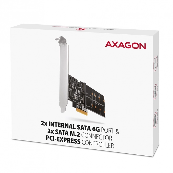 Axagon PCIe SATA és M.2 B-Key bővítőkártya