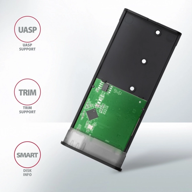 Axagon alumínium külső SSD ház USB-C csatlakozással