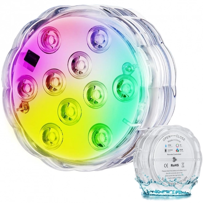 Víz alatti RGB medencelámpa távirányítóval
