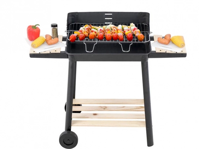 Nagy kerti grill faszénre