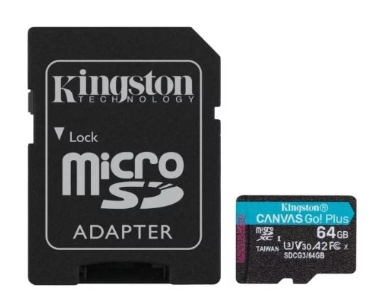 Kingston Canvas Go! Plus 64GB MicroSD memóriakártya