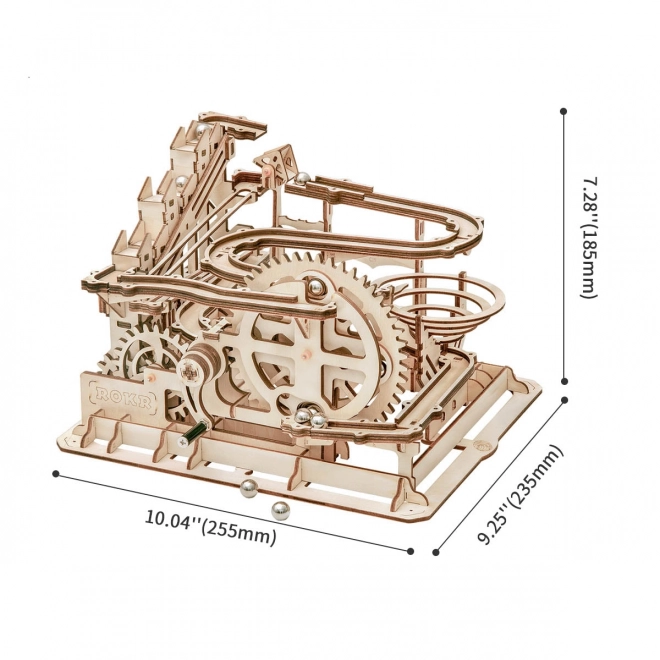 Robotime Rokr 3D fa puzzle golyópálya: Parkour 254 darab