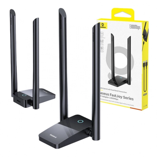 baseus fastjoy wifi adapter 1300 mbps fekete