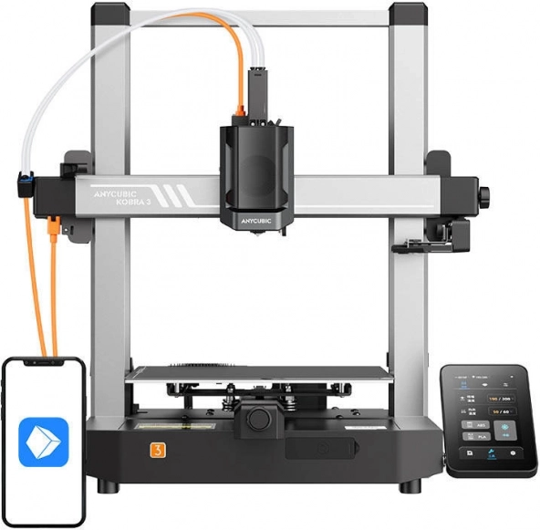 Anycubic Kobra 3 Combo 3D nyomtató több színű nyomtatással
