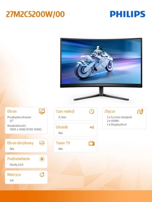 Ívelt 27 hüvelykes VA monitor 280Hz