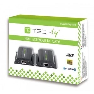 Hdmi jelerősítő Cat.5e/6/6a/7 kábelen 60m-ig IR vevővel, fekete