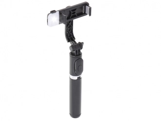 Selfie bot állvánnyal és LED lámpával fekete