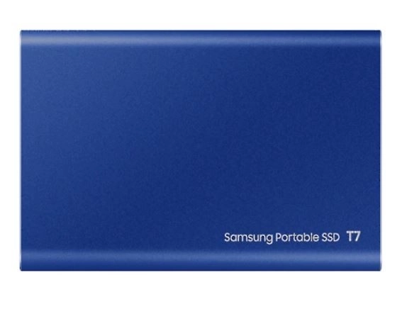 Kék Samsung T7 2TB hordozható SSD