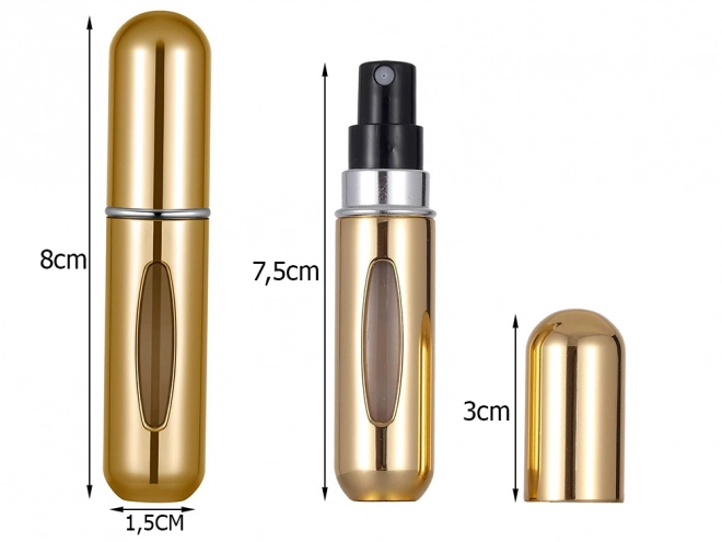 Utazó parfüm permetező üveg 5ml parfüm adagoló