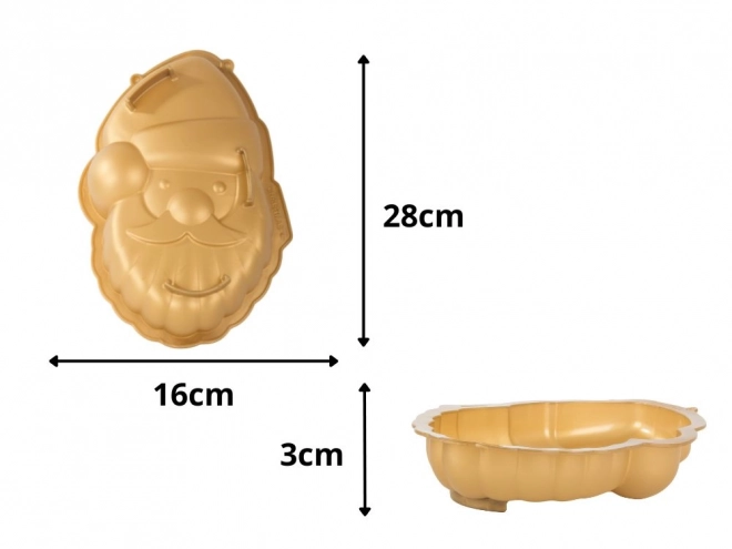 Sütőforma nagy Mikulás alakú szilikon torta forma karácsonyi