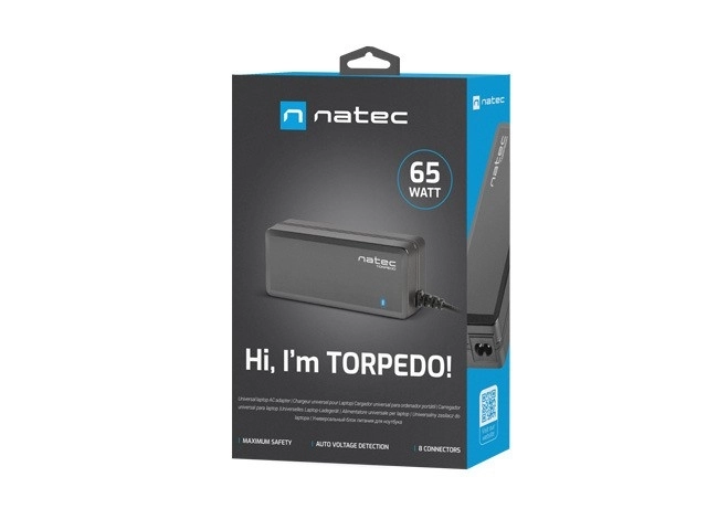 Univerzális laptop töltő Natec Torpedo 65W