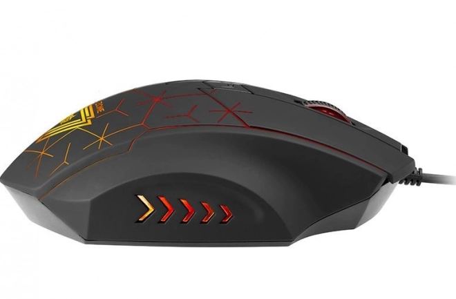 Ergonomikus RGB LED vezetékes eger