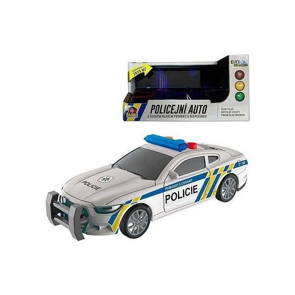 Polícia játékautó lendkerékkel és magyar hanggal