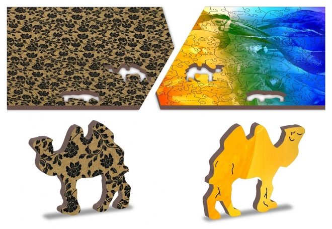 Fa puzzle Madárparadicsom 2 az 1-ben