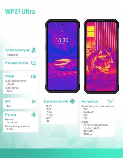 Oukitel WP21 Ultra fekete