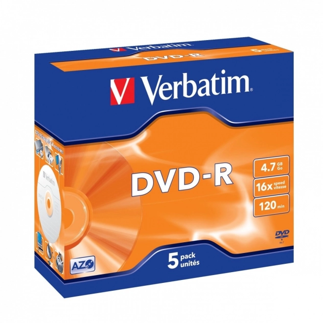 Verbatim DVD-R 16x 5 db