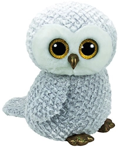 TY Beanie Boos Plüssfigura bagoly - fehér bagoly 42 cm