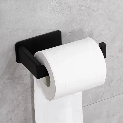 Loft stílusú fekete WC-papír tartó falra szerelhető