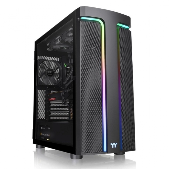 Elegáns Thermaltake számítógépház edzett üveggel és ARGB világítással