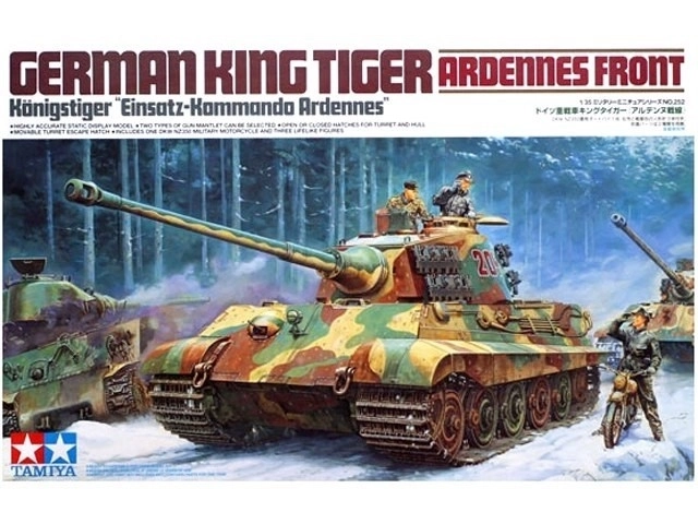 King Tiger 1/35-ös hadimodell a Tamiya-tól