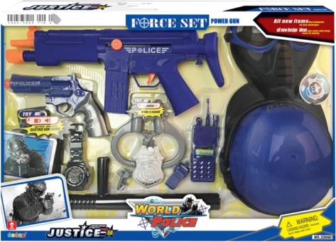 Rendőrségi készlet sisakkal MAC TOYS