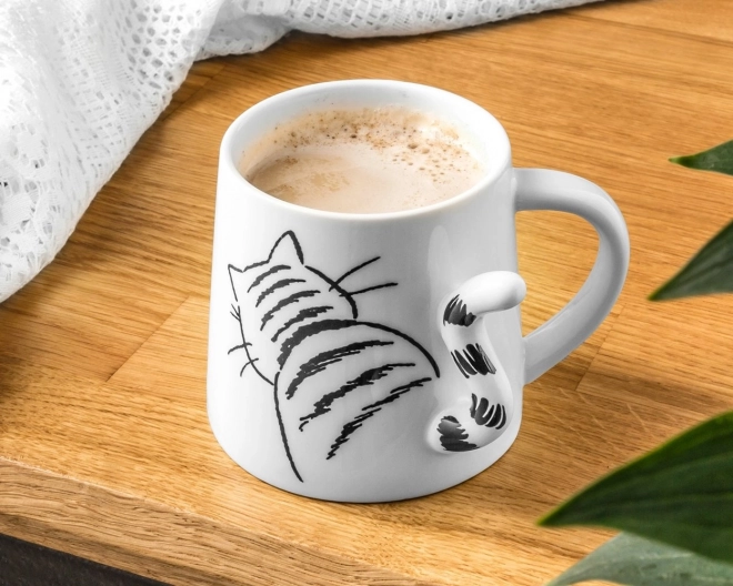 Macska farok 3D bögre