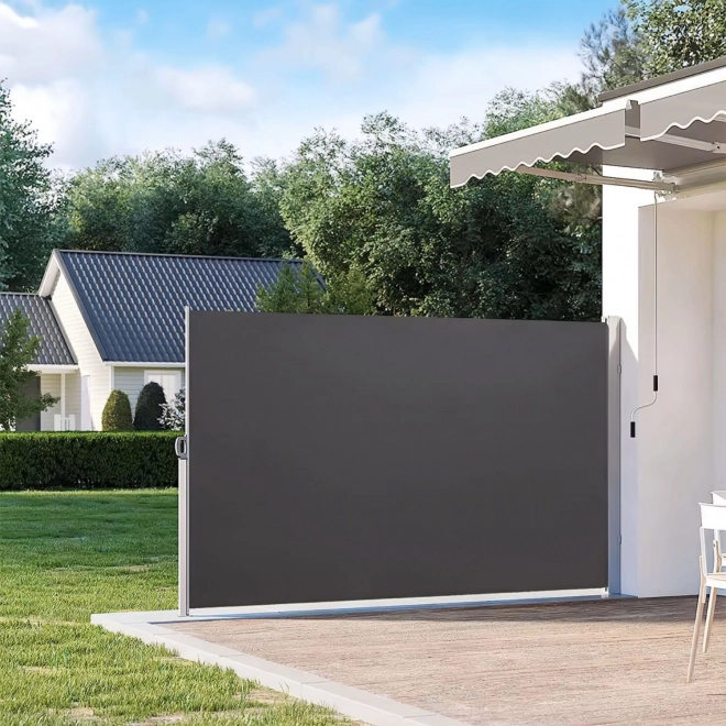 Összecsukható oldalsó napellenző 350x180 cm kerthez vagy teraszhoz antracit
