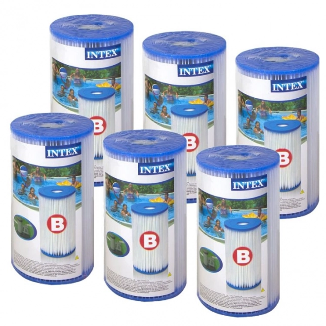 Intex B típusú papírszűrő készlet, 6 db