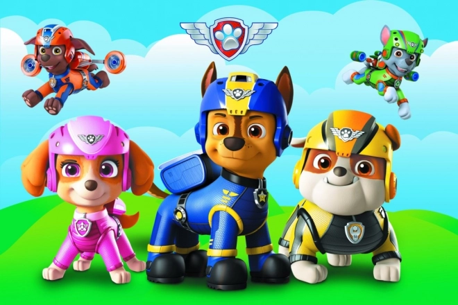 Minipuzzle 54 darabos Paw Patrol 4 fajtája dobozban