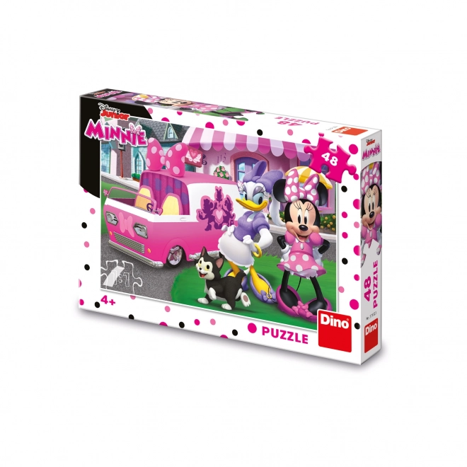 Dino minnie és daisy utazós puzzle 48 darabos