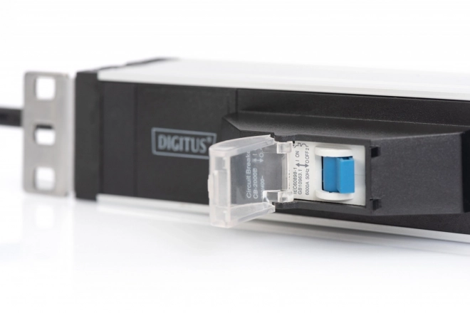Digitus professzionális 19 hüvelykes rack PDU elosztósor 6 Schuko csatlakozóval