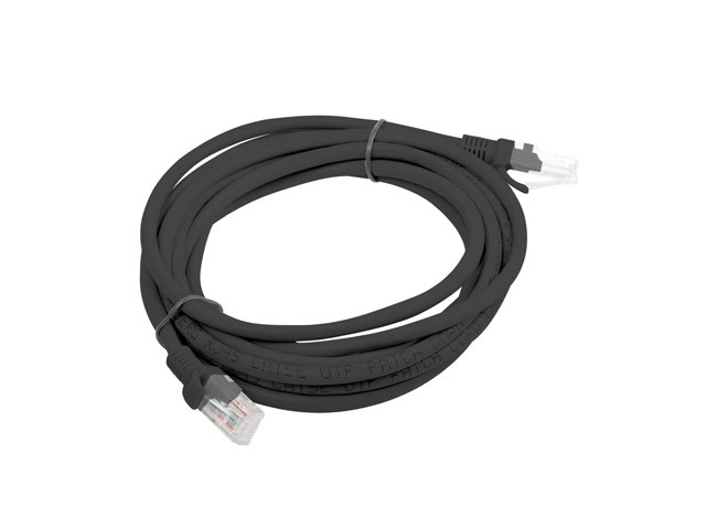 Patchcord UTP fekete 3 méter