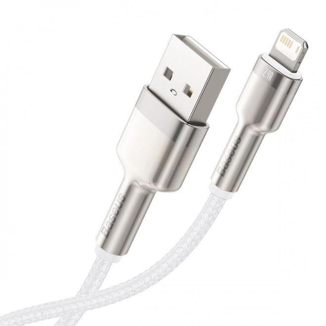 Baseus Cafule USB kábel Lightning csatlakozóval, fehér, 2m