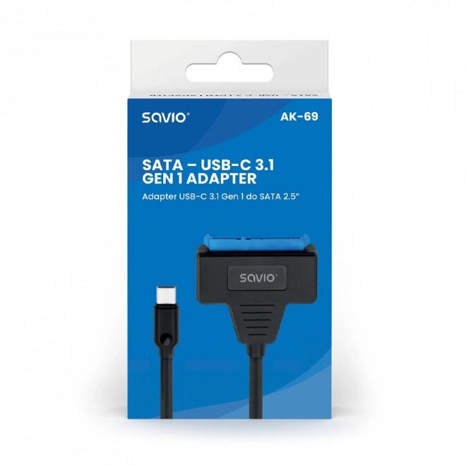 Adapter USB-C 3.1 Gen 1 - SATA 2.5 colos lemezekhez