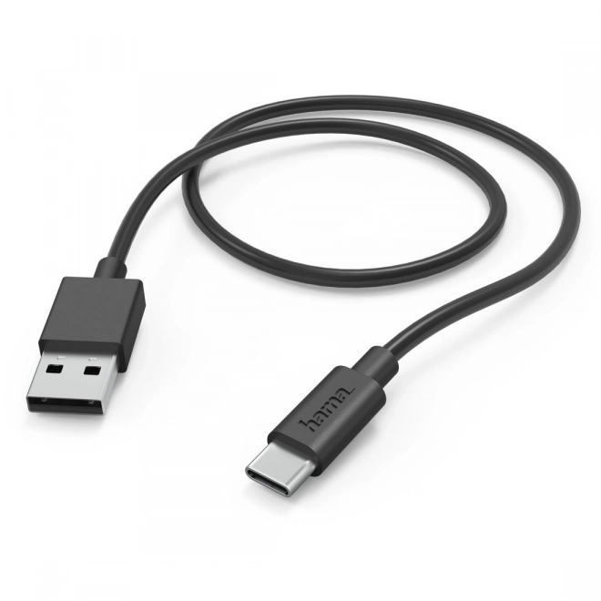 Usb-a usb-c 1m fekete töltőkábel