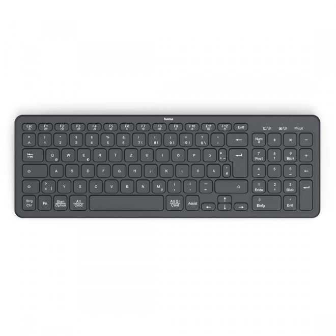 Hama WK-300 vezeték nélküli billentyűzet fekete