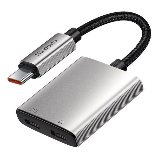 2 az 1-ben USB-C hangadapter