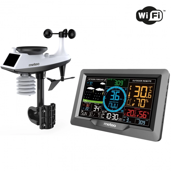 Meteo wifi meteorológiai állomás szél- és csapadékmérővel