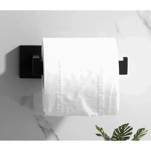 Loft stílusú fekete WC-papír tartó falra szerelhető