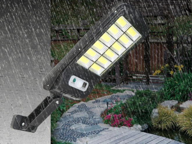 Napelemes mozgásérzékelős, alkonykapcsolós 96 LED lámpa