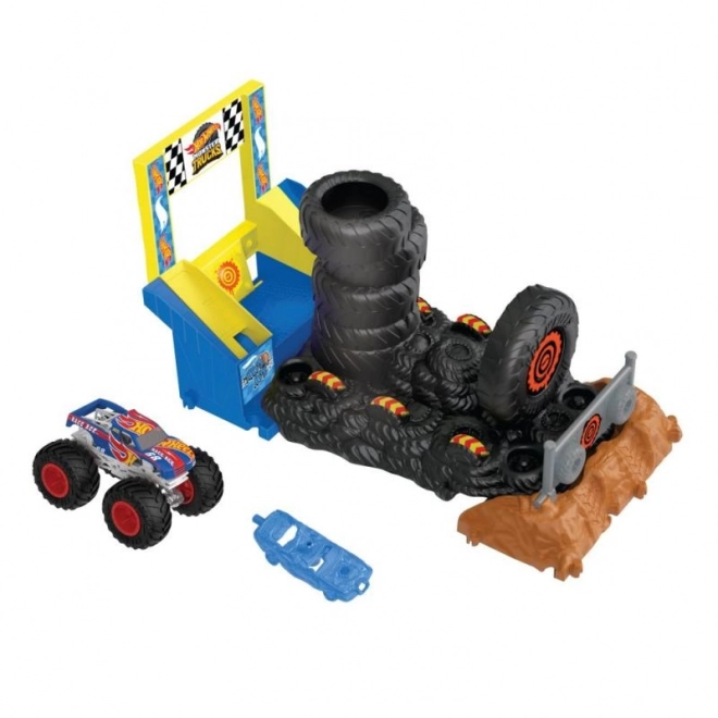 Hot Wheels monster kamion aréna - verseny kihívás játékkészlet – HW Tiger Shark