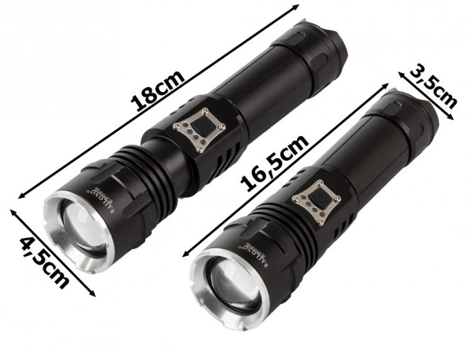 Bailong taktikai katonai zseblámpa led cree xhp160