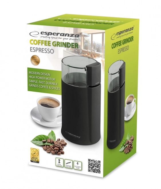 Kávédaráló fekete Espresso