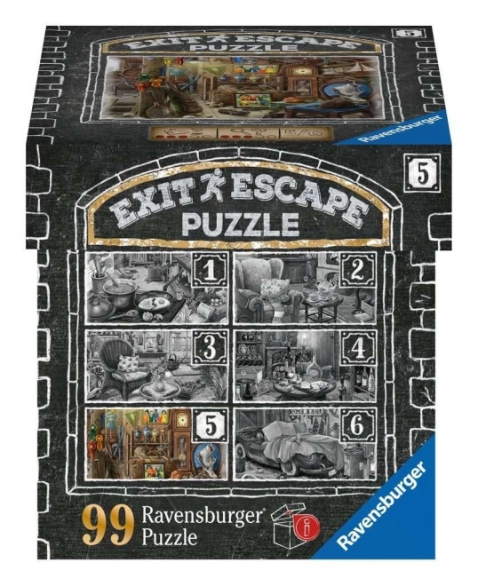 Ravensburger Szabadulós EXIT puzzle - Kísértetjárta kúria 5: A padlás 99 darab