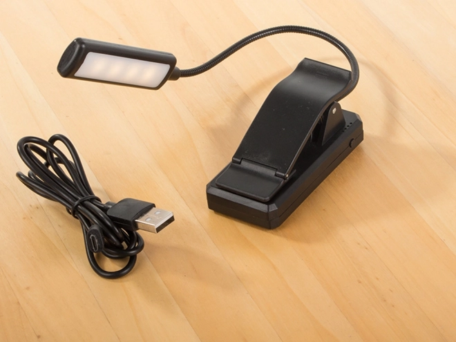 Klip Olvasólámpa USB-s Éjszakai Lámpa 9 LED-del