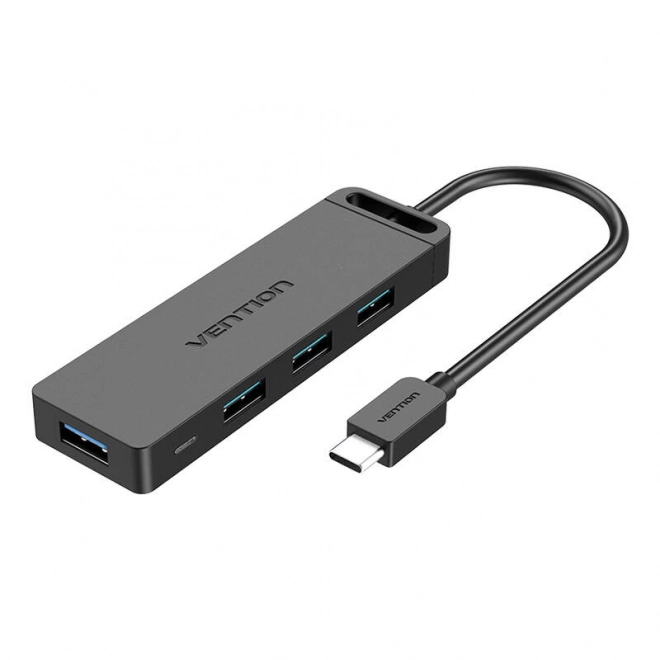 Fekete Vention 5 az 1-ben USB Hub