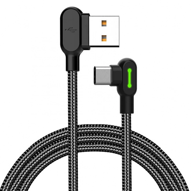 Usb-C vezeték Mcdodo LED-es kialakítással, 1,8 m, fekete